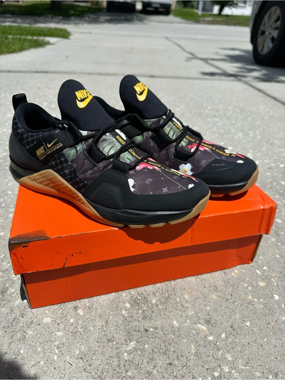 Size 10 - Nike Tech Trainer PE Antonio Brown, AV6256-071, Clean